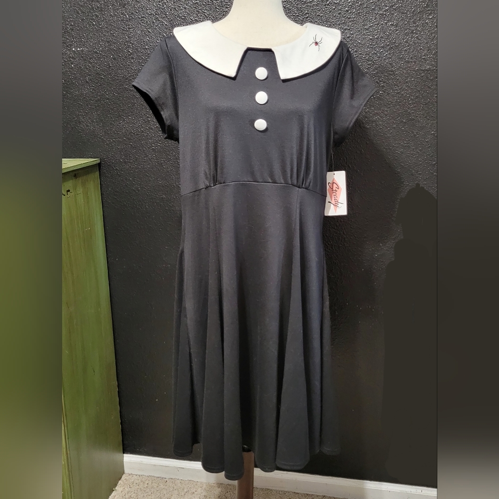 Black Widow Retro Dress - Picture 6 of 6